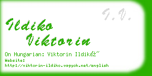 ildiko viktorin business card